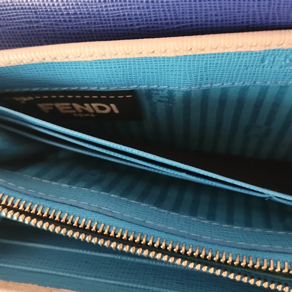 Fendi Contintental Leather Wallet W/Box And Cards - Picture 9 of 16